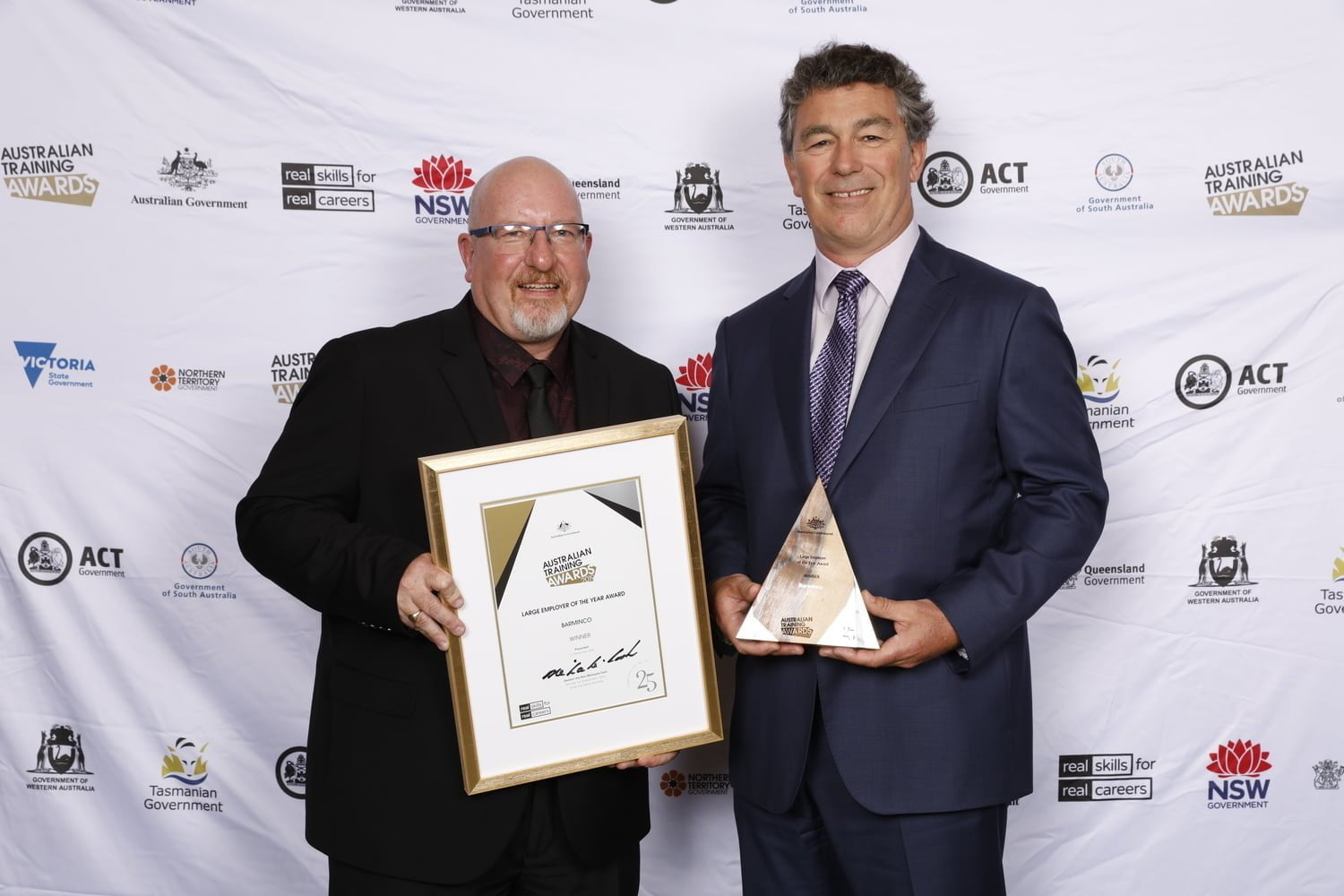 Barminco named ‘Australia’s Large Employer of the Year 2019’ at the Australian Training Awards